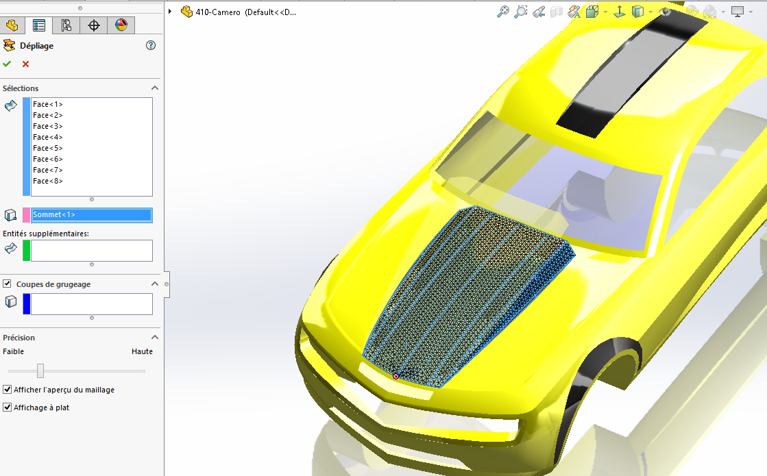 développé surfaces solidworks 3