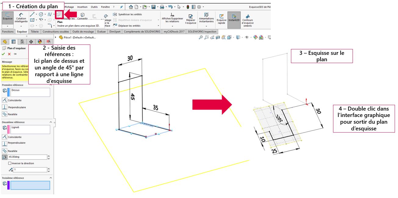 SOLIDWORKS Esquisse 3D : 6 astuces à connaître