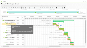 diagramme de gantt suivi de projet