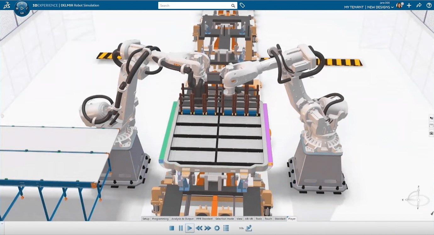 DELMIA Robot Simulation