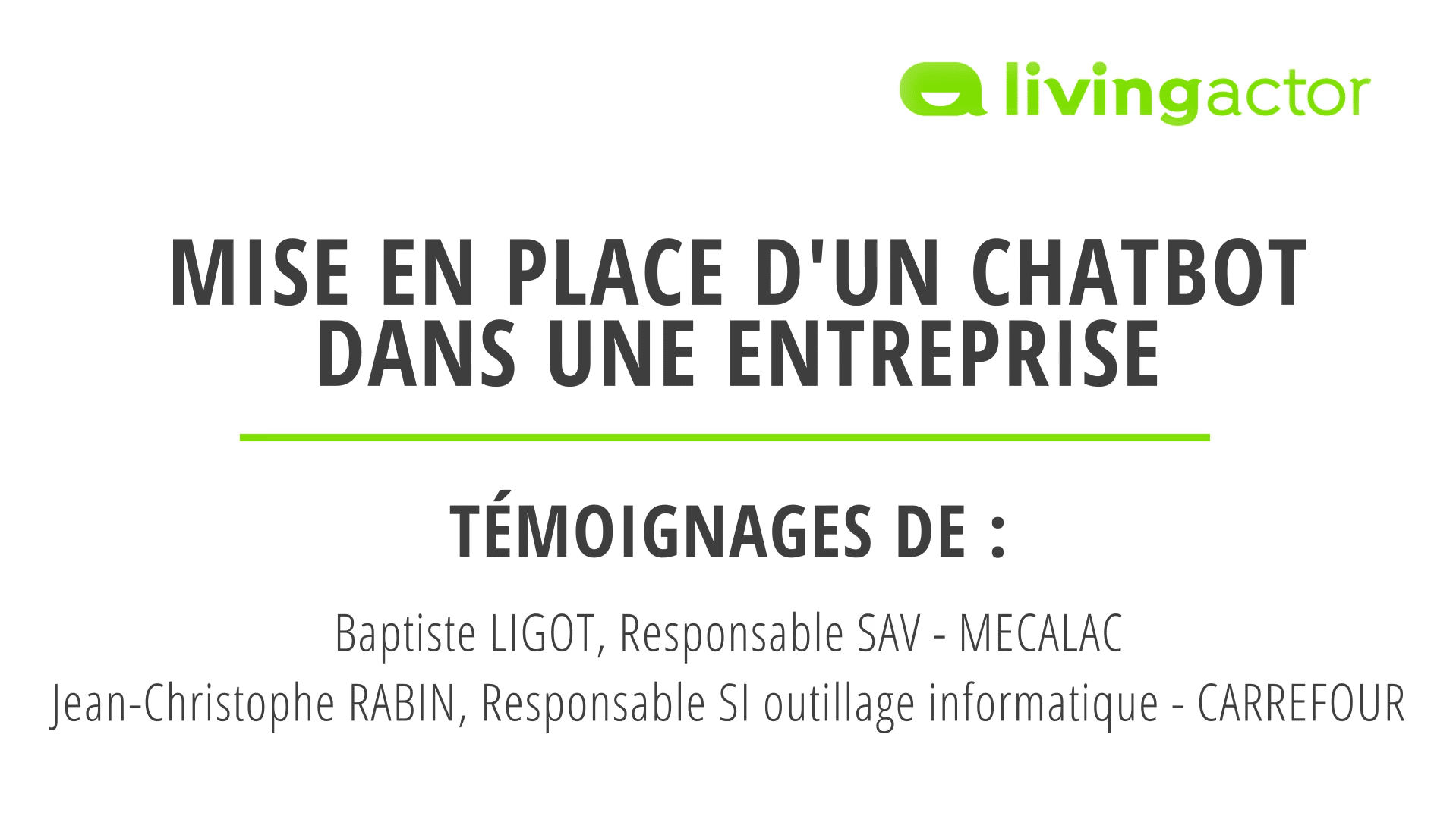 chatbot en entreprise replay webinaire