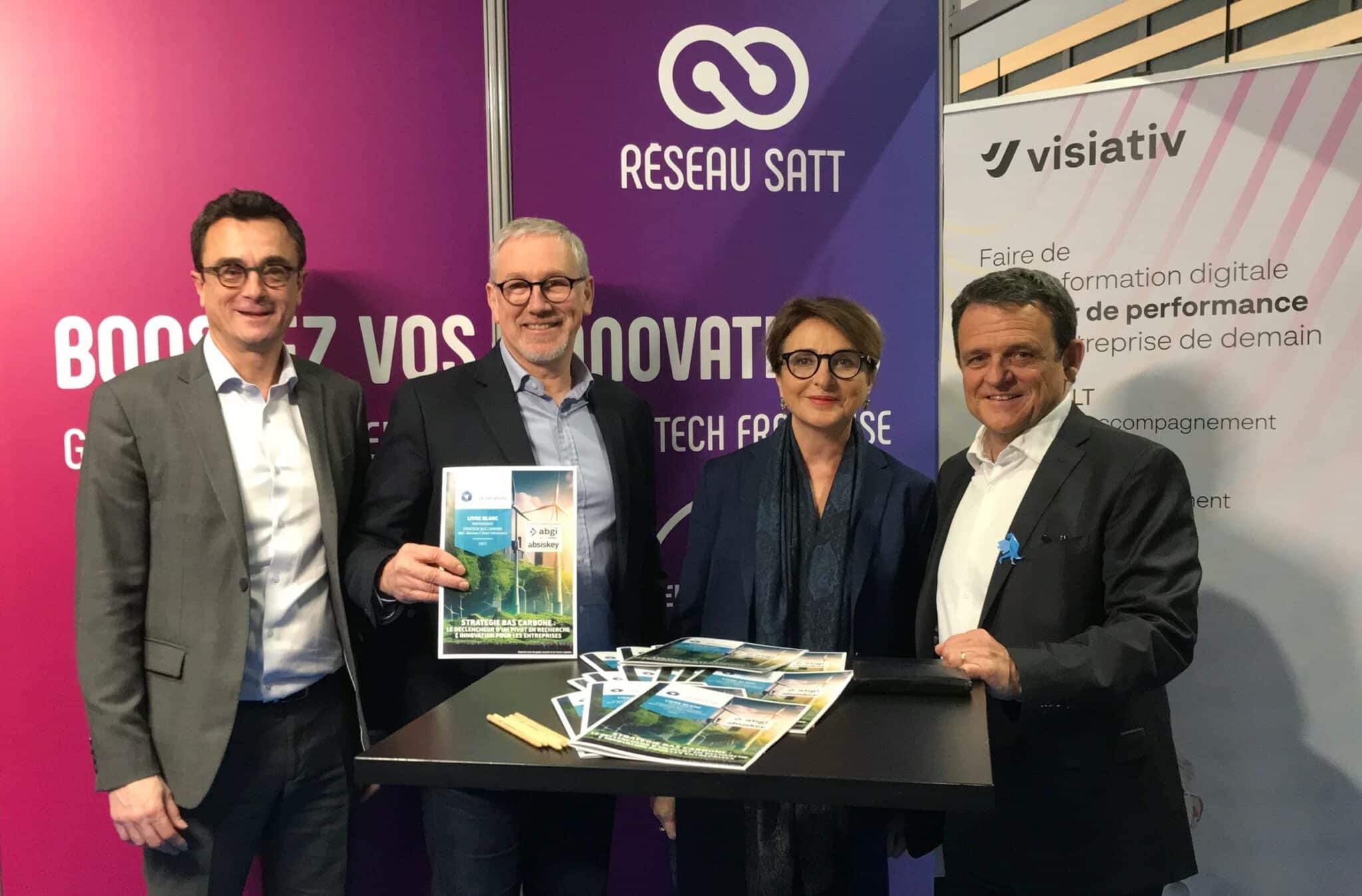 Signature partenariat Bas Carbone Réseau SATT Ouest Innovation