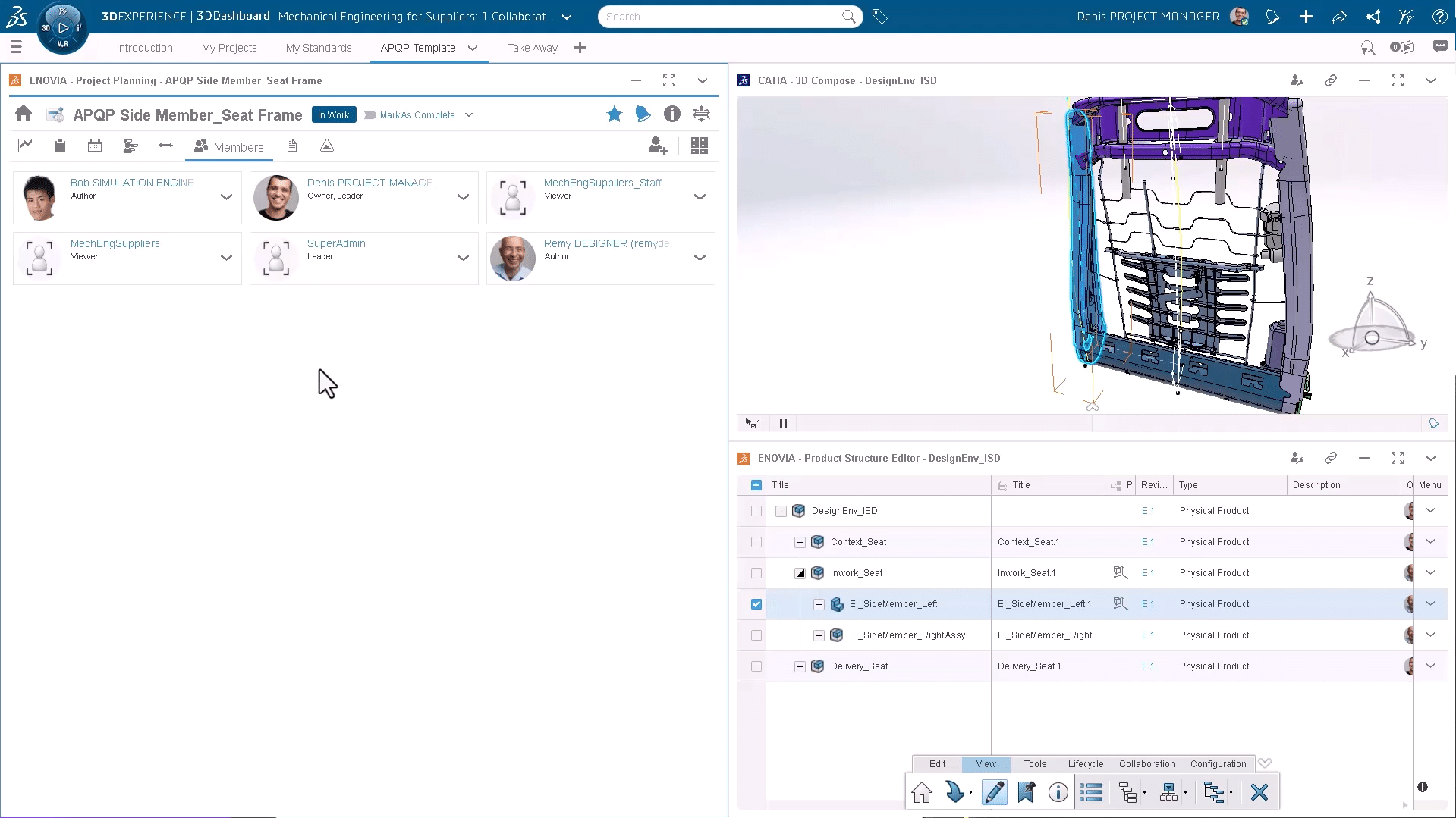Collaboration CATIA 3DEXPERIENCE