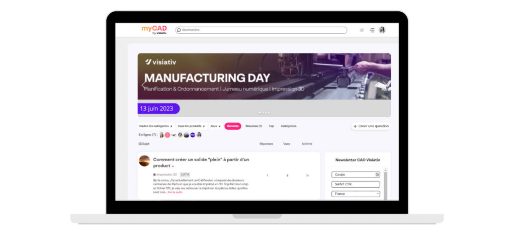 forum CAO mycad by Visiativ