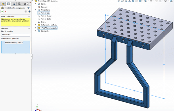 symétrie solidworks