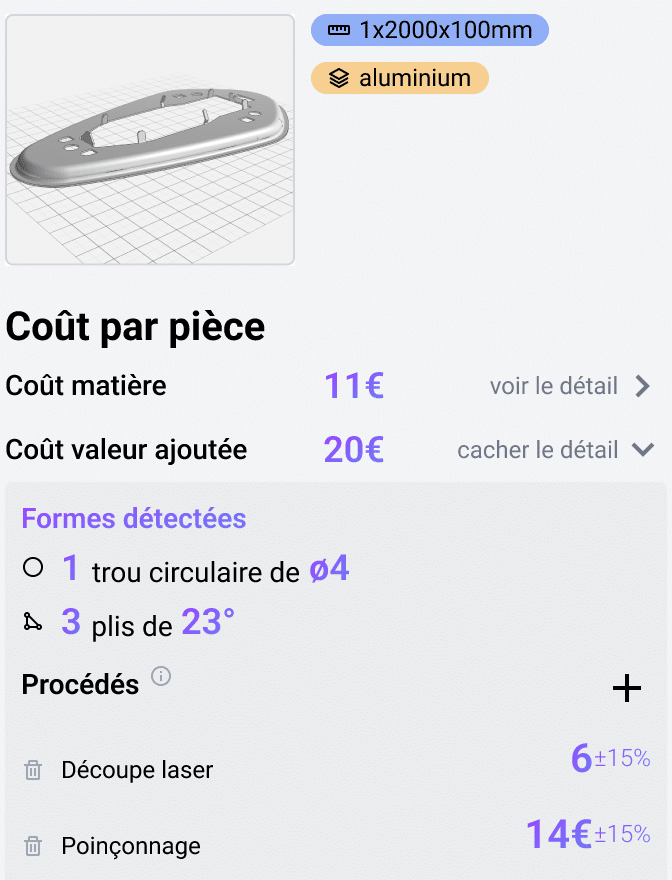 Prediction IA FABERA pour le chiffrage industriel
