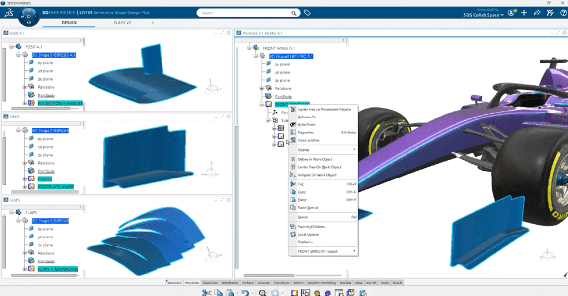 Flexibilité CATIA V5 et CATIA 3DEXPERIENCE
